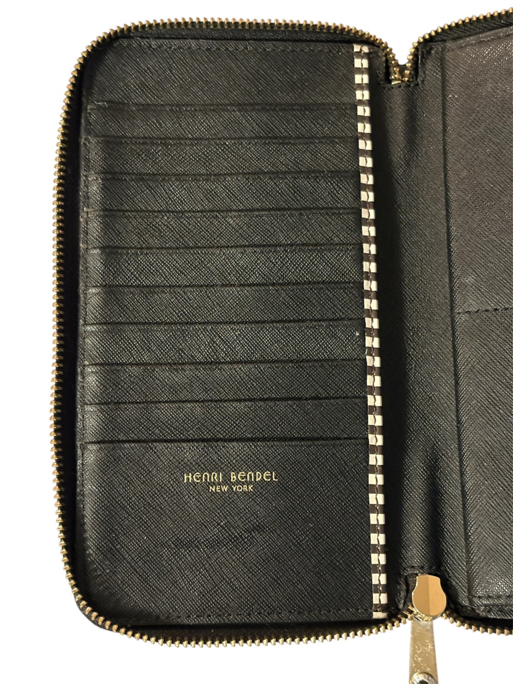 henri bendel Black Zip-Around Wallet - Picture 6 of 7